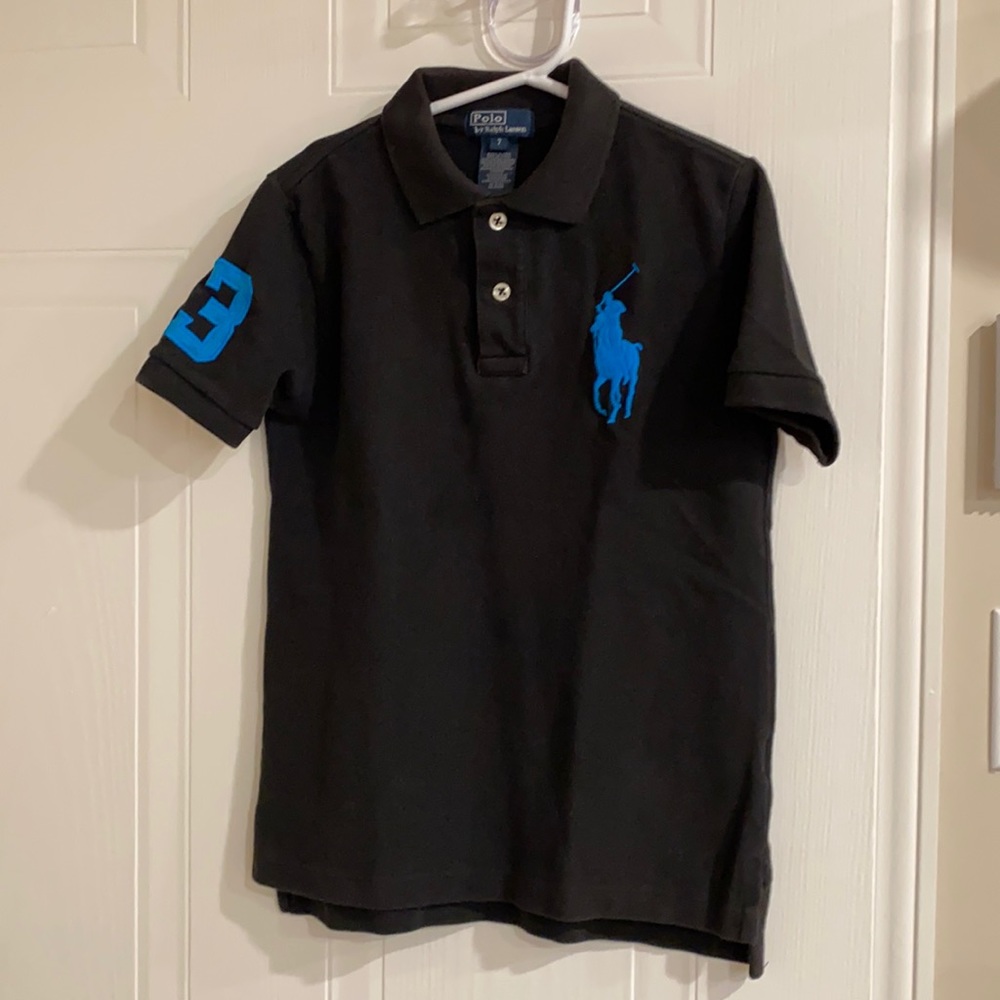 Polo by Ralph Lauren, boys black and blue polo top